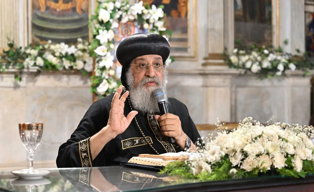 البابا تواضروس بقداس أحد الشعانين  لابد من ترشيد الاستهلاك في الأكل والشرب والطاقة والكهرباء والمياه.. دي مسئولية جماعية لازم كلنا نشارك فيها