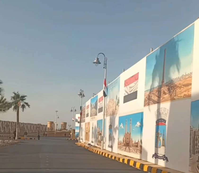 الإسكندرية تتجمل لاستقبال السيسي وماكرون