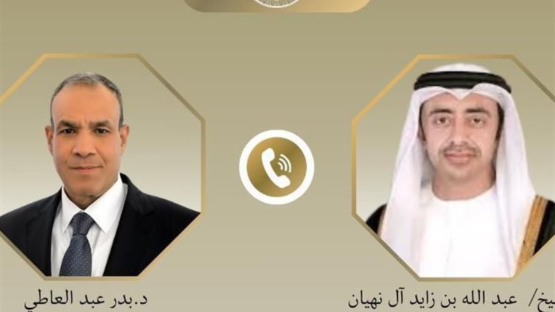 وزير الخارجية يبحث مع نظيره الإماراتي التطورات الإقليمية