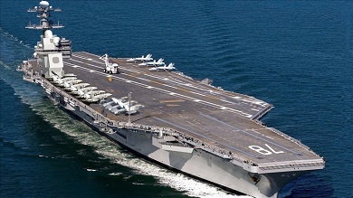 حاملة الطائرات جيرالد فورد تسجل أطول فترة انتشار منذ حرب فيتنام