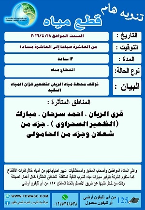 انقطاع المياه 12 ساعة في قرى الفيوم لإجراء أعمال التطهير