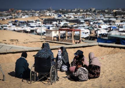 احتجاجات في شمال غزة ضد العدوان الإسرائيلي المتواصل على النازحين