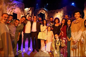 فنانون وإعلاميون يحتفون بعرض "متولي وشفيقة" على مسرح الطليعة