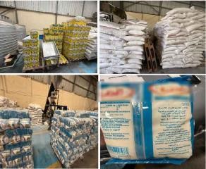 ضبط مصنع لتعبئة السلع الغذائية بالشرقية يعبئ زيوت وسكر مجهول المصدر