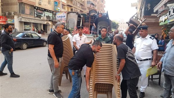 حملات مكثفة لإزالة المخالفات وإعادة الانضباط في الطالبية والهرم