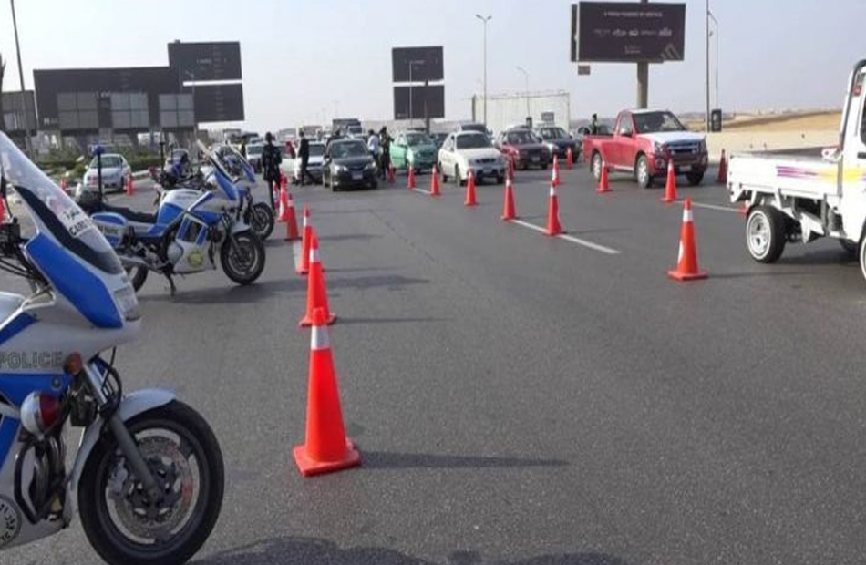 تحويلات مرورية مؤقتة بمحيط كوبري 6 أكتوبر لرفع كفاءته