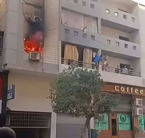 السيطرة على حريق داخل شقة سكنية في حلوان دون إصابات