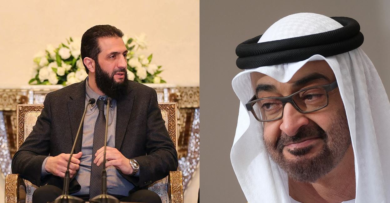 تعزيز التعاون بين الإمارات وسوريا في اتصال هاتفي بين قادتي البلدين