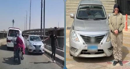 القبض على سيدة بسبب قيادة السيارة عكس الاتجاه في الجيزة