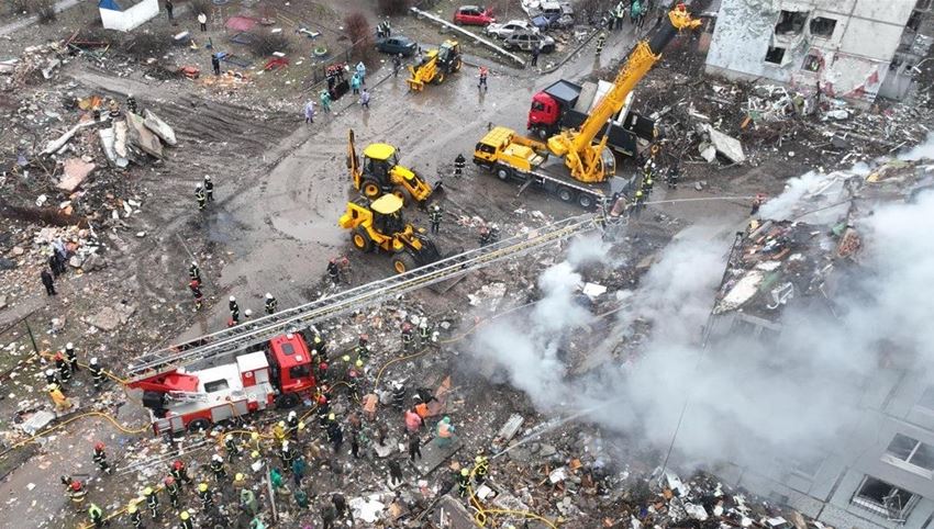 هجوم بطائرات مسيرة روسية يسفر عن إصابة 11 شخصًا في أوكرانيا