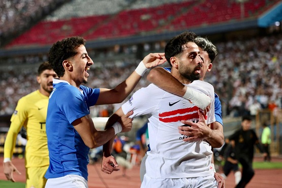 الزمالك يتقدم على سيراميكا بهدف عدي الدباغ في الشوط الأول
