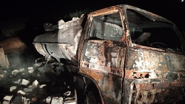 حريق مروع في محطة وقود بالبحيرة يؤدي إلى وفاة شخص وإصابة 5 آخرين