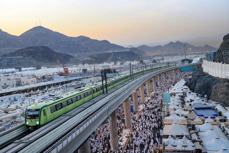 الخطوط الحديدية السعودية تنقل 1.9 مليون حاج عبر قطار المشاعر المقدسة