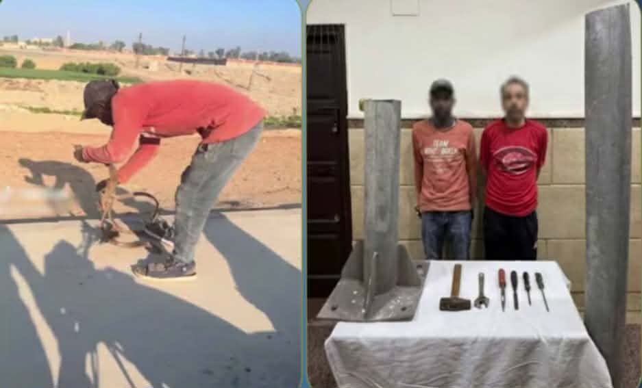 القبض على لص سرقة حديد أعمدة الإنارة في الإسماعيلية