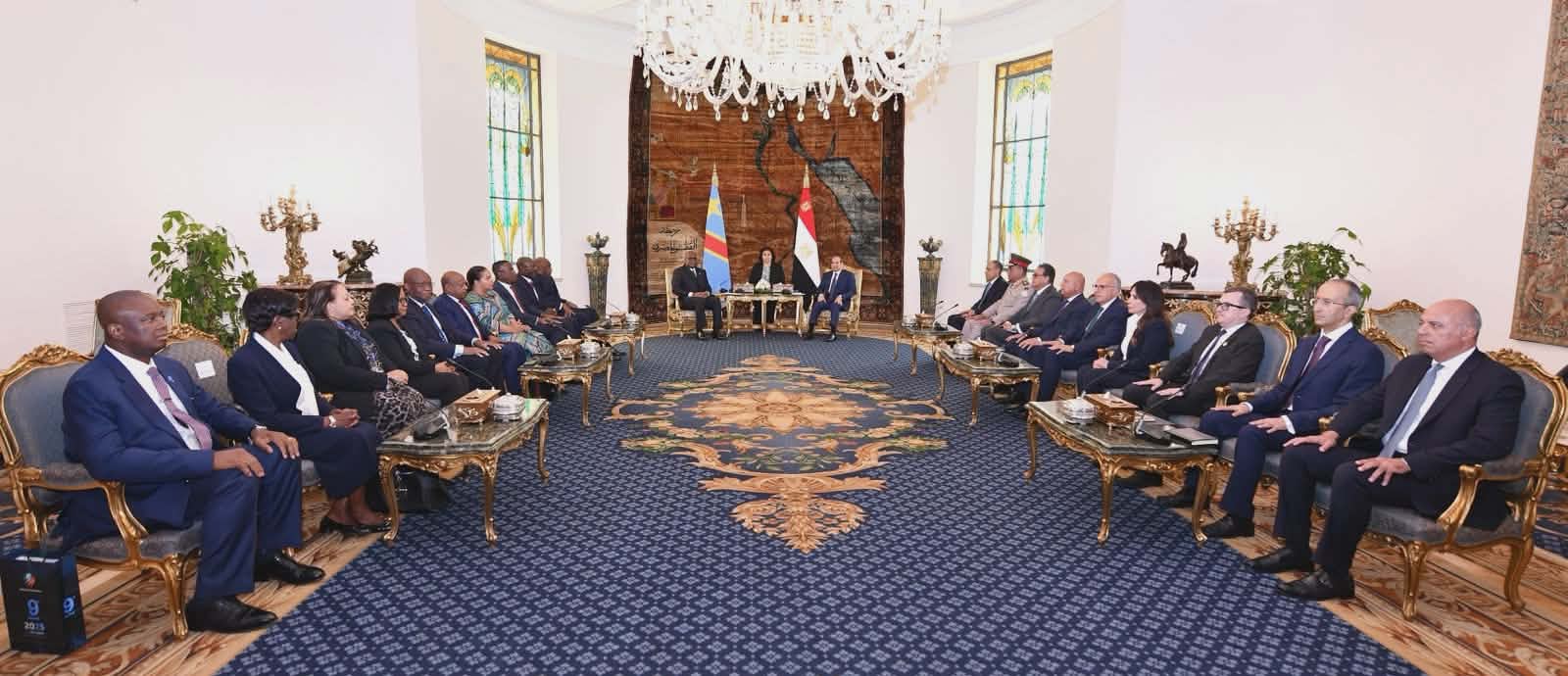السيسي يؤكد دعم مصر لسيادة الكونغو الديمقراطية خلال زيارة رئيسها