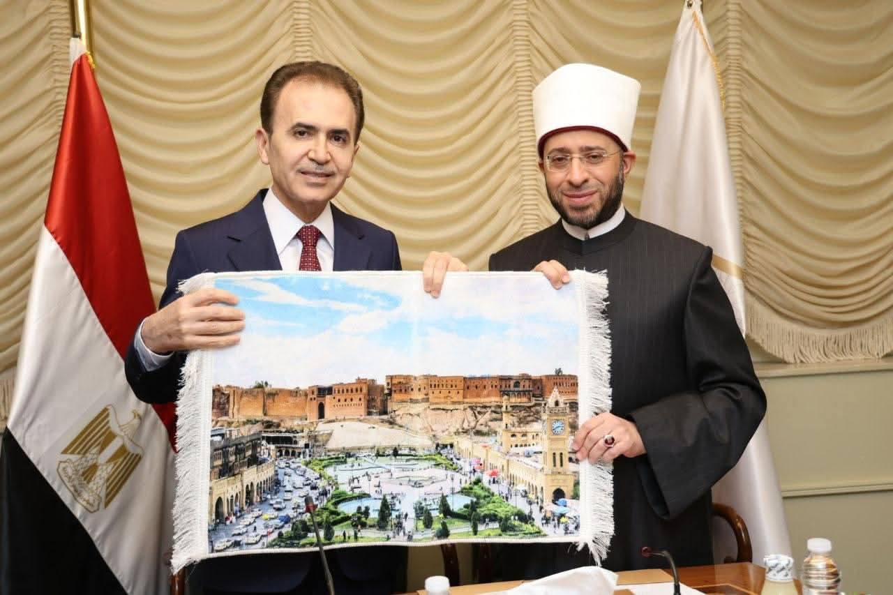 وزير الأوقاف يطلق برنامج لاستضافة 10 أئمة من كردستان العراق للتدريب