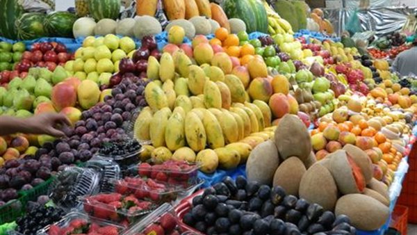 أسعار الفاكهة في سوق العبور: التفاح يرتفع والكنتالوب ينخفض