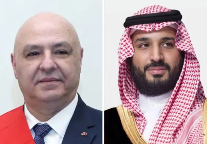 ولي العهد السعودي يتباحث مع رئيس لبنان لتعزيز الاستقرار الإقليمي