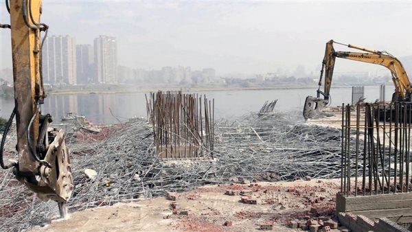 إزالة 37 حالة تعارض مع مسار ممشى أهل مصر في منيل شيحة