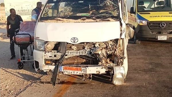 انقلاب ميكروباص في الفيوم يُسفر عن إصابة 6 عمال