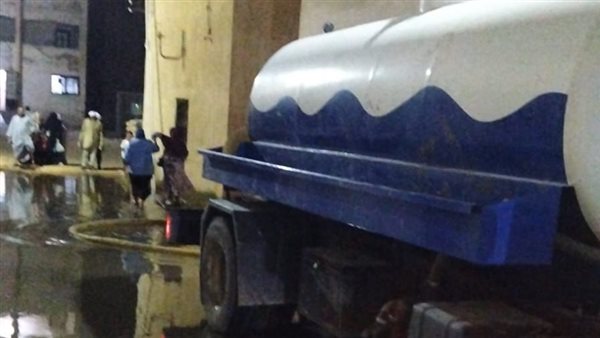 تدخل سريع من مياه الفيوم لإنقاذ مستشفى الحميات من الغرق