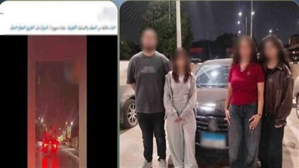 احتفال يتحول إلى خطر في مصر الجديدة: ضبط قائد سيارة وفتيات خارج النوافذ