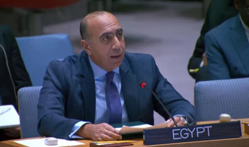 مندوب مصر بمجلس الأمن: نرفض المساس بوحدة السودان وندعو لوقف النزيف