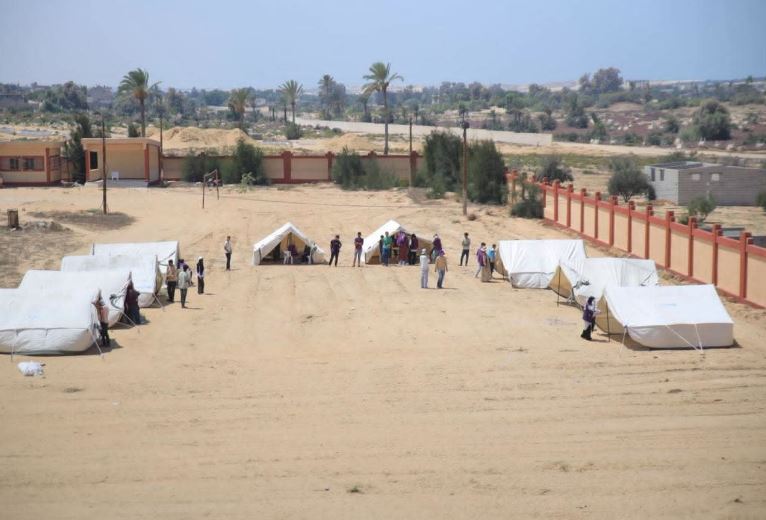 تدريب ميداني لتعزيز جاهزية معسكر الإيواء في الشيخ زويد