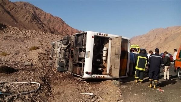 16 وفاة و28 إصابة في حادث مأساوي بطريق دهب - نويبع