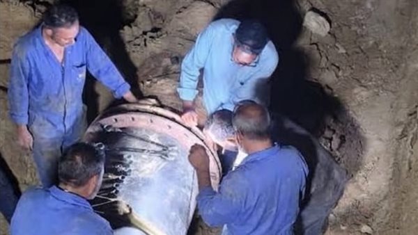 انتهاء أعمال إصلاح خط الطرد بمياه أبو عارف بالسويس لتعزيز الخدمة