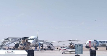 السيسي يفتتح معرض العلمين الدولي للطيران والفضاء بعروض مبهرة