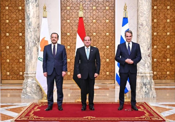 قمة العلمين: مصر وقبرص واليونان تدعم السلام وتؤكد على حل الدولتين