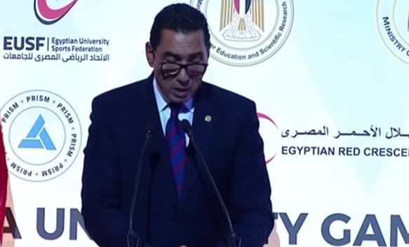 جوهر نبيل يشيد بدعم الرئيس السيسي للرياضة خلال افتتاح الألعاب الإفريقية للجامعات