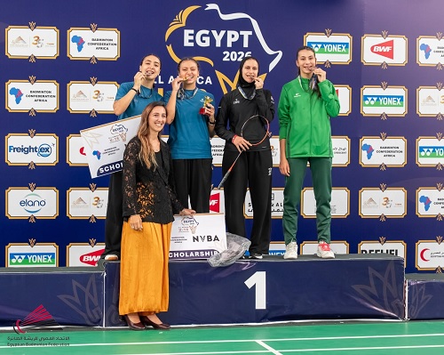 منتخب ناشئي الريشة الطائرة يحقق 4 ميداليات في بطولة أفريقيا