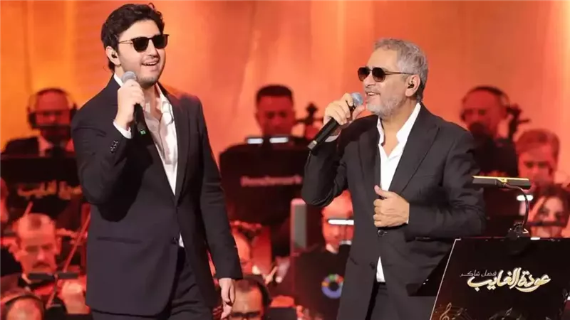 فضل شاكر ونجله يردان الجميل لسعد لمجرد في موسم الرياض
