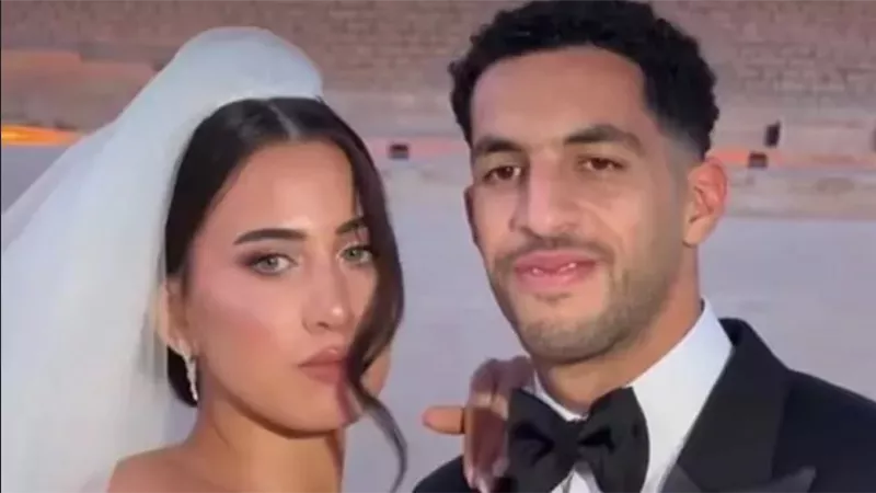 لحظات مميزة من حفل زفاف حارس الأهلي مصطفى شوبير