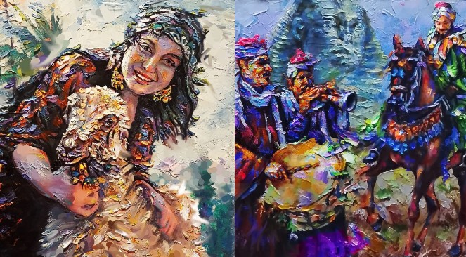إبداعات إيهاب شطا تتألق في محاضرة "الرسم بالسكين" بقصر ثقافة بورسعيد