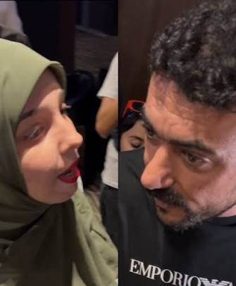 "إنت هتسيبني أمشي لوحدي؟.. فتاة تفاجئ أحمد العوضي وتهـ دده مازحة أمام الجمهور